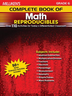 cover image of Milliken's Complete Book of Math Reproducibles - Grade 6